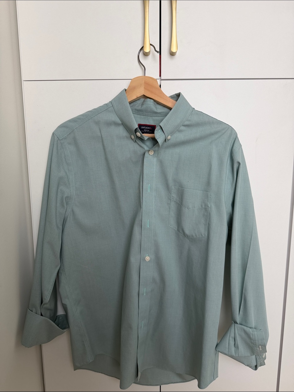 UNTUCKit Men's Sage Green Lightweight Shirt Jacket